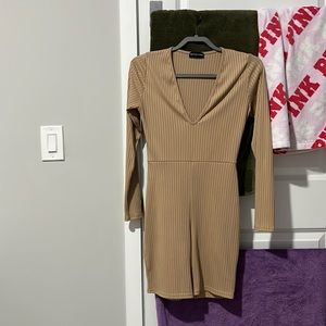 pretty little thing Nude romper. have a nice boob area